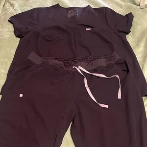 Figs Black Scrub Set x4 in women’s 4xl
